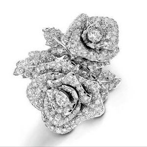 Silver Flower Statement Ring